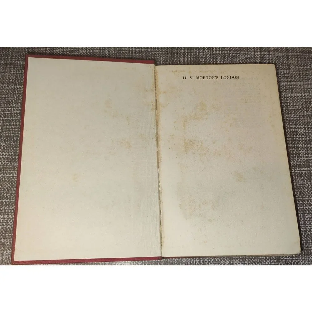 H.V. Morton's London Vintage Hardcover History Book 1940